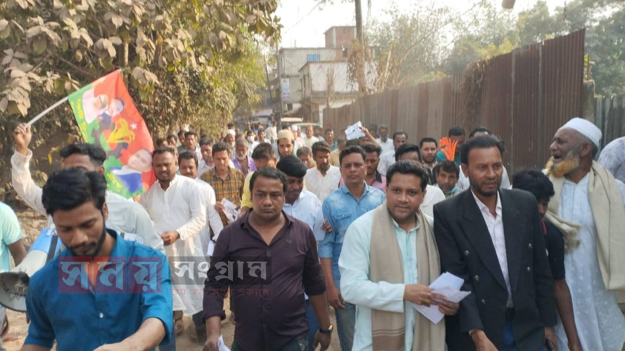 চট্টগ্রাম-১৩ আসনে ধানের শীষের প্রার্থীর পক্ষে সাহওয়াজ জামান সানির গণসংযোগ